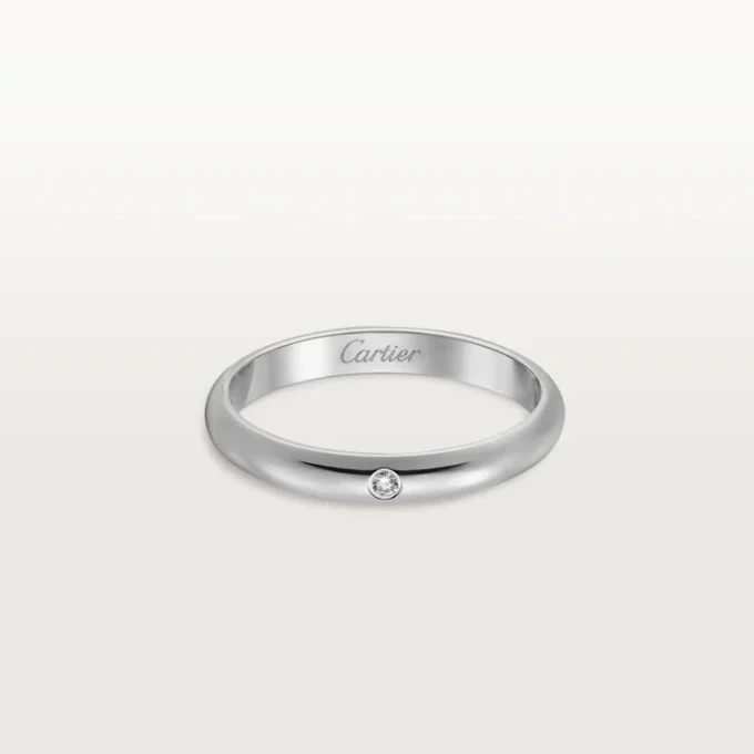 1895 Wedding Band – Platinum, Diamond – Cartier 1895 Wedding Band – Platinum, Diamond – Cartier