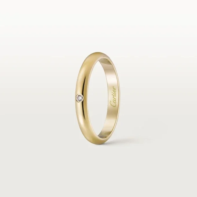 1895 Wedding Band – Yellow Gold, Diamond – Cartier