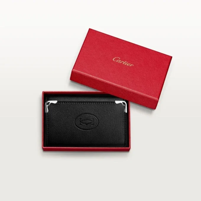 6-Key Key Ring, Must De Cartier – Black Calfskin, Stainless Steel Finish – Cartier 6-Key Key Ring, Must De Cartier – Black Calfskin, Stainless Steel Finish – Cartier