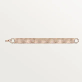Agrafe Bracelet, Small Model, Half-Paved
