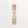 Agrafe Bracelet, Small Model, Half-Paved