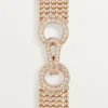 Agrafe Bracelet, Small Model, Half-Paved