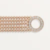 Agrafe Bracelet, Small Model, Half-Paved