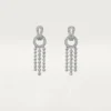 Agrafe Earrings, Brilliant-Cut Diamonds, Paved