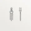 Agrafe Earrings, Brilliant-Cut Diamonds, Paved