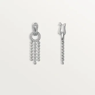 Agrafe Earrings, Brilliant-Cut Diamonds, Paved