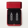 Agrafe Earrings, Brilliant-Cut Diamonds, Paved