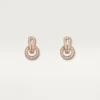 Agrafe Earrings – Pink Gold, Diamonds – Cartier