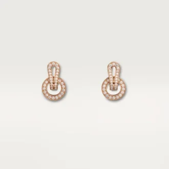 Agrafe Earrings – Pink Gold, Diamonds – Cartier