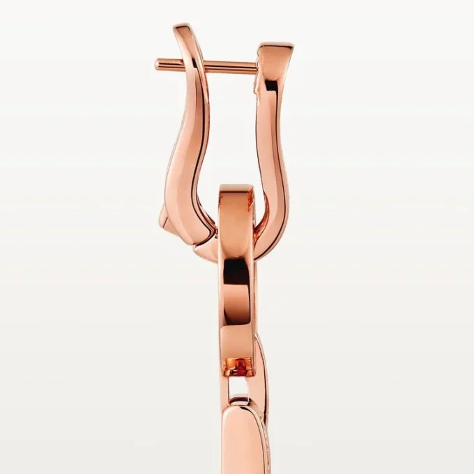Agrafe Earrings – Pink Gold, Diamonds – Cartier