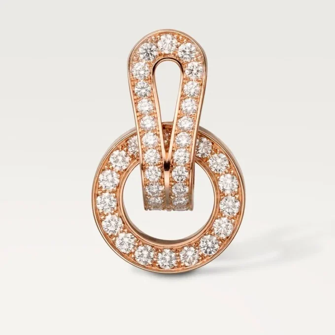 Agrafe Earrings – Pink Gold, Diamonds – Cartier
