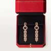 Agrafe Earrings – Pink Gold, Diamonds – Cartier