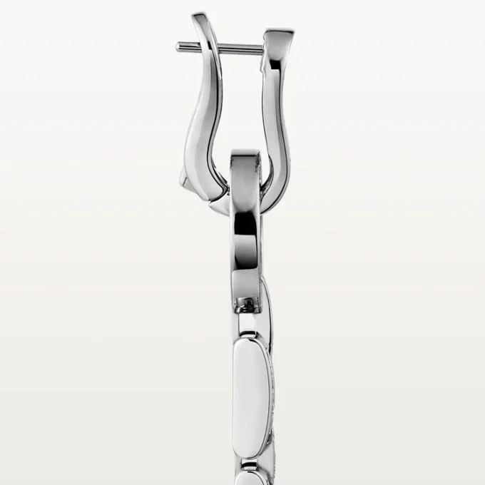 Agrafe Earrings – White Gold, Diamonds – Cartier