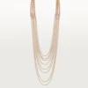 Agrafe Long Necklace, Semi-Paved