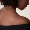 Agrafe Long Necklace, Semi-Paved