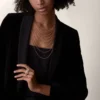 Agrafe Long Necklace, Semi-Paved