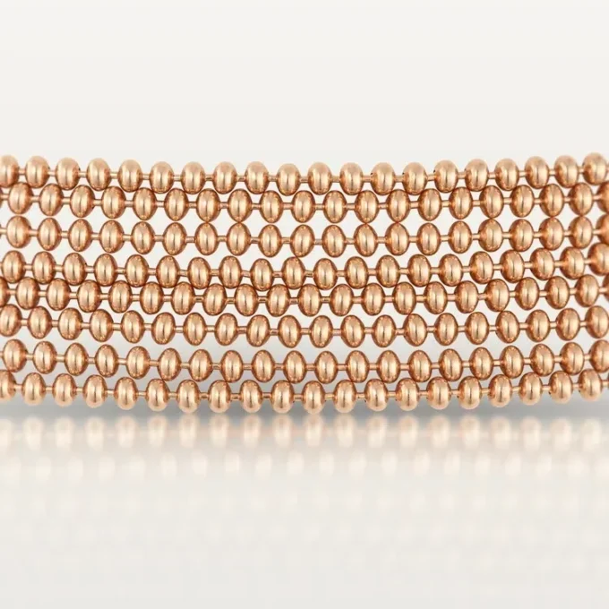 Agrafe Long Necklace, Semi-Paved