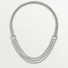 Agrafe Necklace, Brilliant-Cut Diamonds, Paved