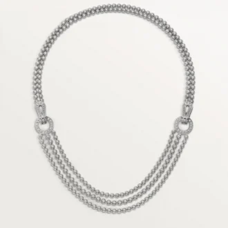 Agrafe Necklace, Brilliant-Cut Diamonds, Paved Agrafe Necklace, Brilliant-Cut Diamonds, Paved