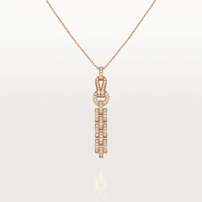 Agrafe Necklace – Pink Gold, Diamonds – Cartier