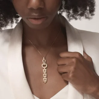 Agrafe Necklace – Pink Gold, Diamonds – Cartier Agrafe Necklace – Pink Gold, Diamonds – Cartier