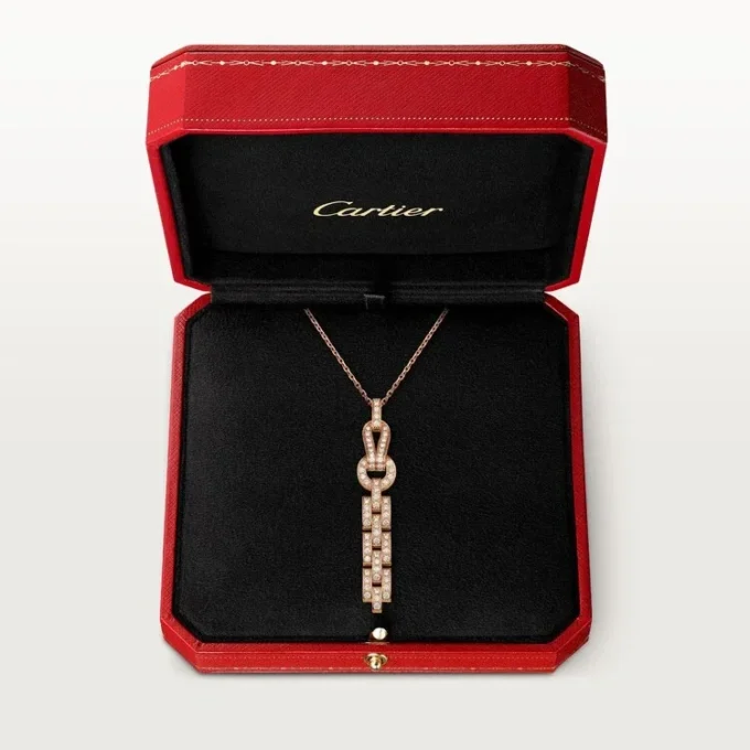 Agrafe Necklace – Pink Gold, Diamonds – Cartier