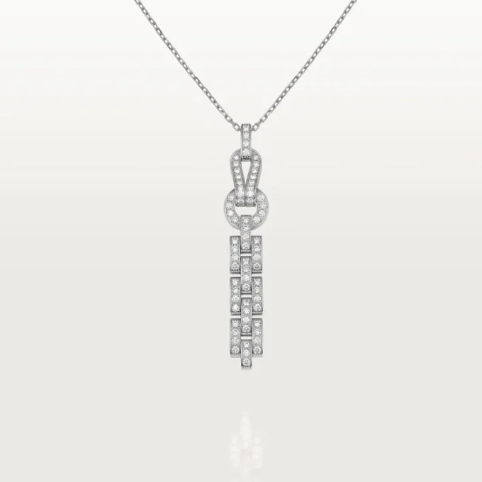 Agrafe Necklace – White Gold, Diamonds – Cartier