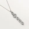 Agrafe Necklace – White Gold, Diamonds – Cartier