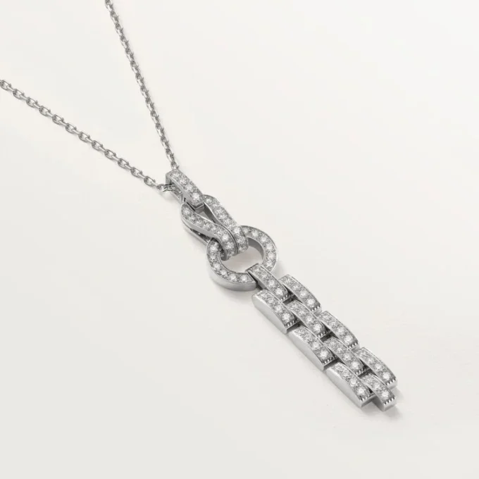 Agrafe Necklace – White Gold, Diamonds – Cartier