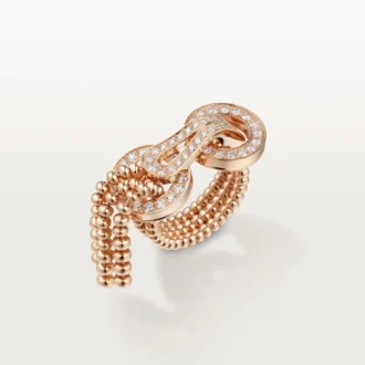 Agrafe Ring, Half-Paved