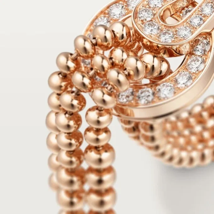 Agrafe Ring, Half-Paved Agrafe Ring, Half-Paved