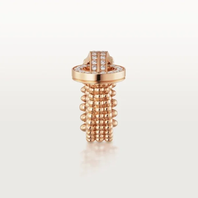 Agrafe Ring, Half-Paved Agrafe Ring, Half-Paved