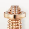 Agrafe Ring, Half-Paved Agrafe Ring, Half-Paved