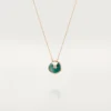 Amulette De Cartier Necklace, Small Model – Pink Gold, Malachite, Diamond – Cartier