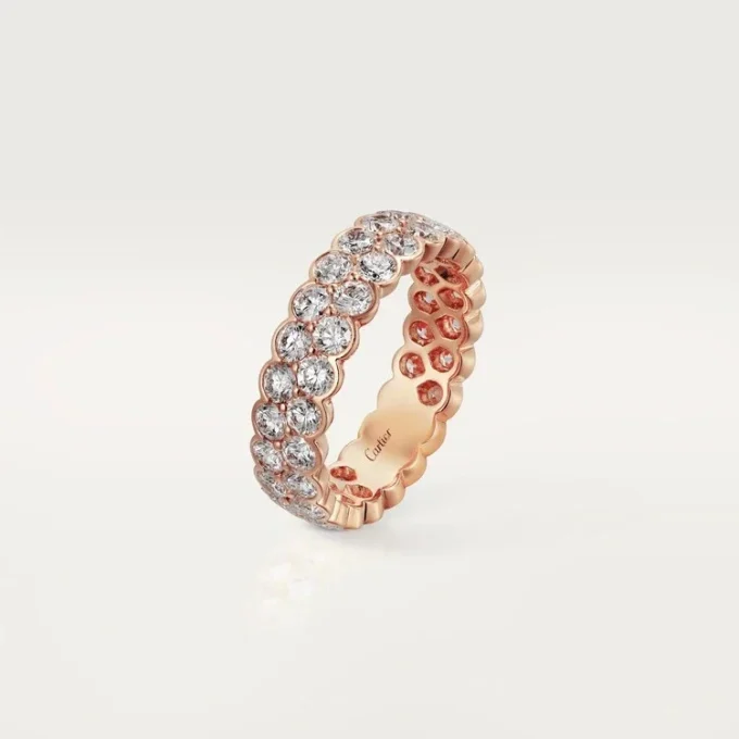 Broderie De Cartier Wedding Band – Pink Gold, Diamonds – Cartier