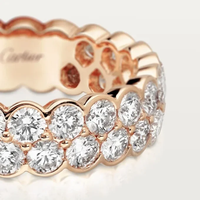 Broderie De Cartier Wedding Band – Pink Gold, Diamonds – Cartier