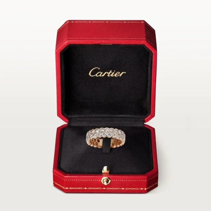 Broderie De Cartier Wedding Band – Pink Gold, Diamonds – Cartier