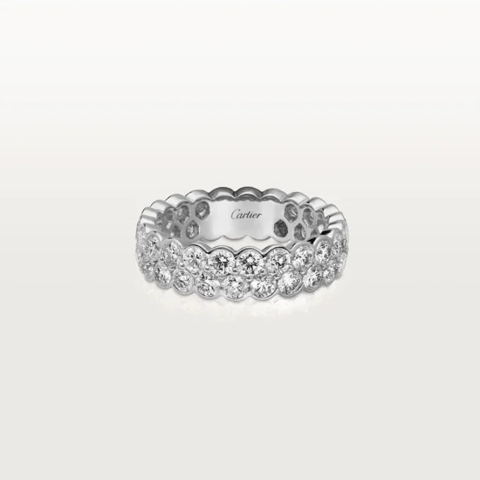 Broderie De Cartier Wedding Band – White Gold, Diamonds – Cartier