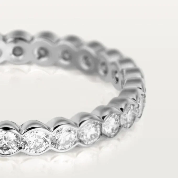 Broderie De Cartier Wedding Band – White Gold, Diamonds – Cartier