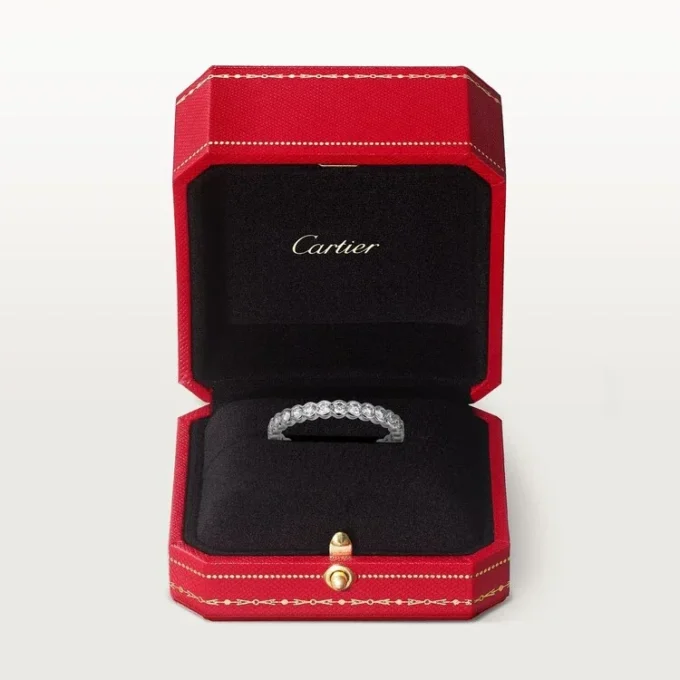 Broderie De Cartier Wedding Band – White Gold, Diamonds – Cartier