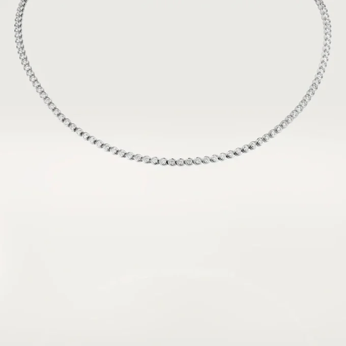 C De Cartier Necklace – White Gold, Diamonds – Cartier