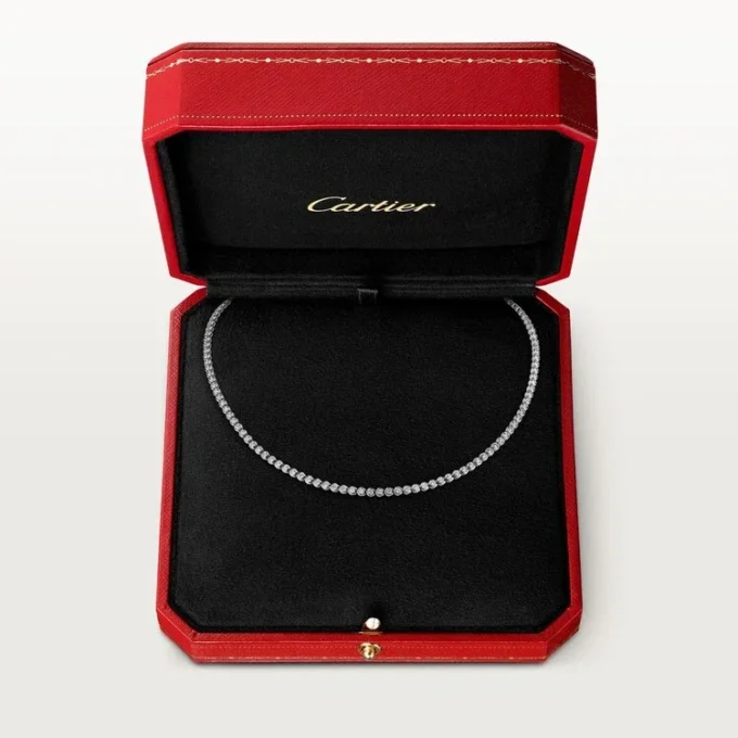 C De Cartier Necklace – White Gold, Diamonds – Cartier