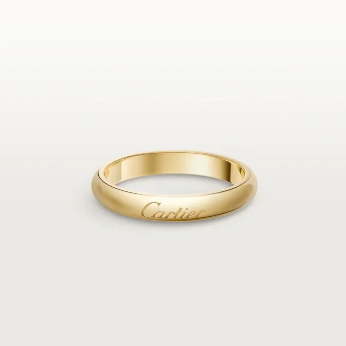 C De Cartier Wedding Band, 3 Mm Width