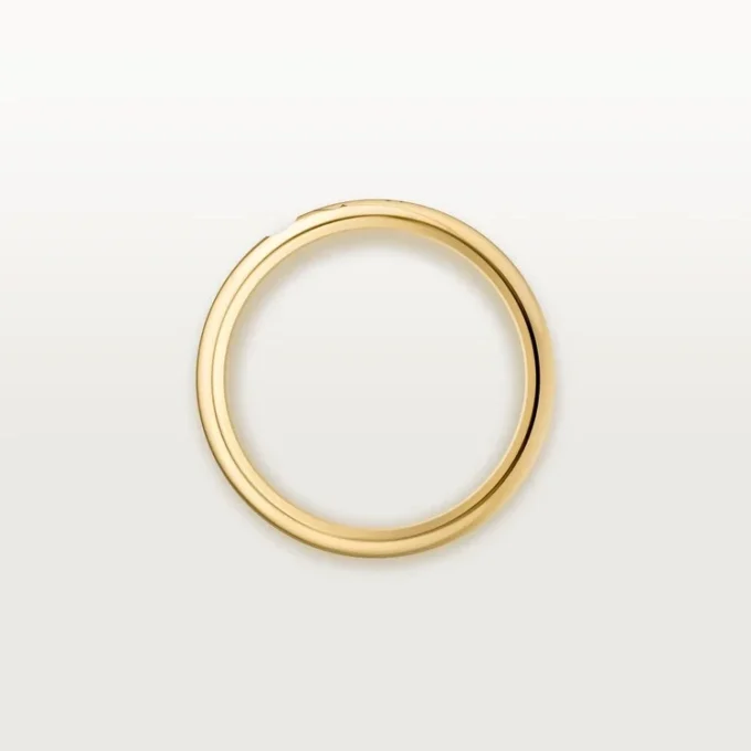 C De Cartier Wedding Band, 3 Mm Width, 1 Diamond C De Cartier Wedding Band, 3 Mm Width, 1 Diamond
