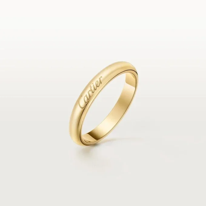 C De Cartier Wedding Band, 3 Mm Width