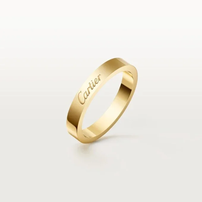 C De Cartier Wedding Band, 3 Mm Width