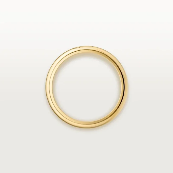 C De Cartier Wedding Band, 3 Mm Width