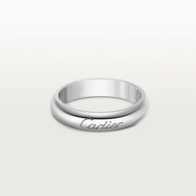C De Cartier Wedding Band, 4 Mm Width