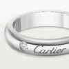 C De Cartier Wedding Band, 4 Mm Width, 1 Diamond C De Cartier Wedding Band, 4 Mm Width, 1 Diamond