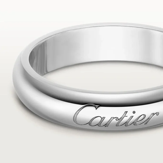 C De Cartier Wedding Band, 4 Mm Width